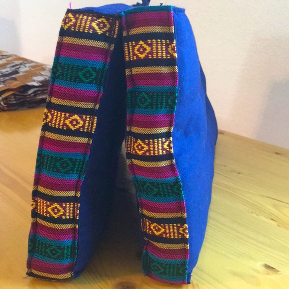 4.99 Ship NAVY (GOLDTRIM) Yoga Meditation Cushion - Picture 4 of 15